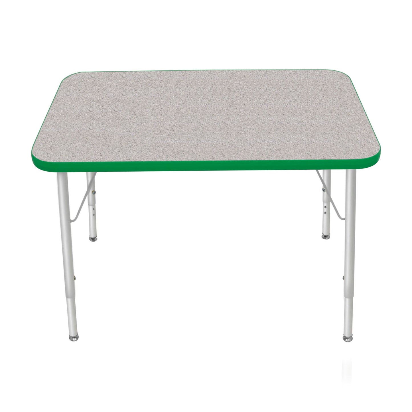 Mahar Creative Colors Small Rectangle Activity Table Preschool Height Adjustable Legs 36"W x 24"D x 17" - 25"H (MHR - 2436LO) - SchoolOutlet