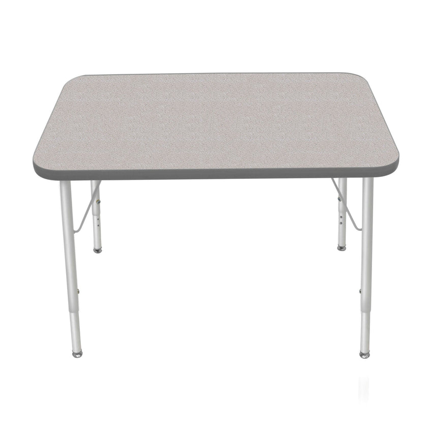Mahar Creative Colors Small Rectangle Activity Table Preschool Height Adjustable Legs 36"W x 24"D x 17" - 25"H (MHR - 2436LO) - SchoolOutlet