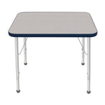 Mahar Creative Colors Small Rectangle Activity Table Preschool Height Adjustable Legs 36