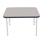 Mahar Creative Colors Small Rectangle Activity Table Preschool Height Adjustable Legs 36