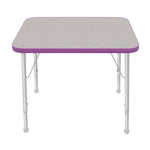 Mahar Creative Colors Small Rectangle Activity Table Preschool Height Adjustable Legs 36