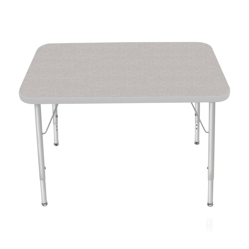 Mahar Creative Colors Small Rectangle Activity Table Preschool Height Adjustable Legs 36"W x 24"D x 17" - 25"H (MHR - 2436LO) - SchoolOutlet