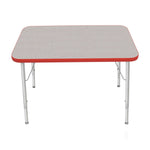 Mahar Creative Colors Small Rectangle Activity Table Preschool Height Adjustable Legs 36