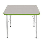 Mahar Creative Colors Small Rectangle Activity Table Preschool Height Adjustable Legs 36