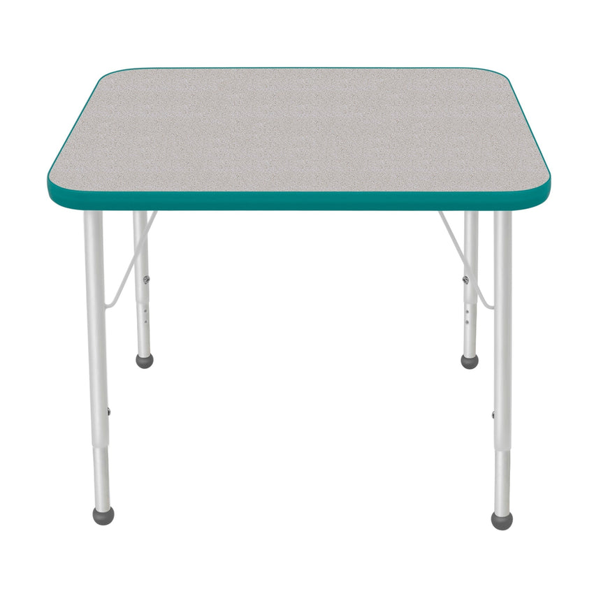 Mahar Creative Colors Small Rectangle Activity Table Preschool Height Adjustable Legs 36"W x 24"D x 17" - 25"H (MHR - 2436LO) - SchoolOutlet