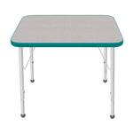 Mahar Creative Colors Small Rectangle Activity Table Preschool Height Adjustable Legs 36