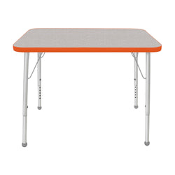 Mahar Creative Colors Small Rectangle Activity Table (24"W x 48"L x 22-30"H) - SALE