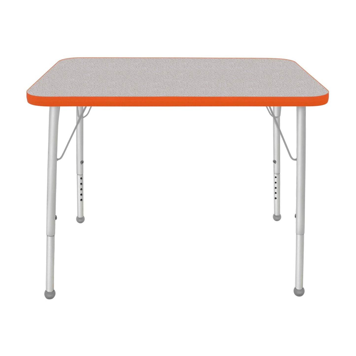 Mahar Creative Colors Small Rectangle Activity Table Preschool Height Adjustable Legs 48"W x 24"D x 17" - 25"H (MHR - 2448LO) - SchoolOutlet
