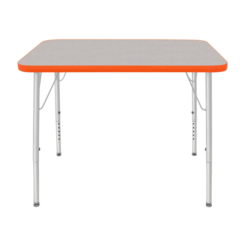 Mahar Creative Colors Small Rectangle Activity Table Preschool Height Adjustable Legs 48"W x 24"D x 17" - 25"H (MHR - 2448LO) - SchoolOutlet