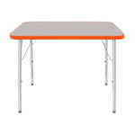Mahar Creative Colors Small Rectangle Activity Table Preschool Height Adjustable Legs 48