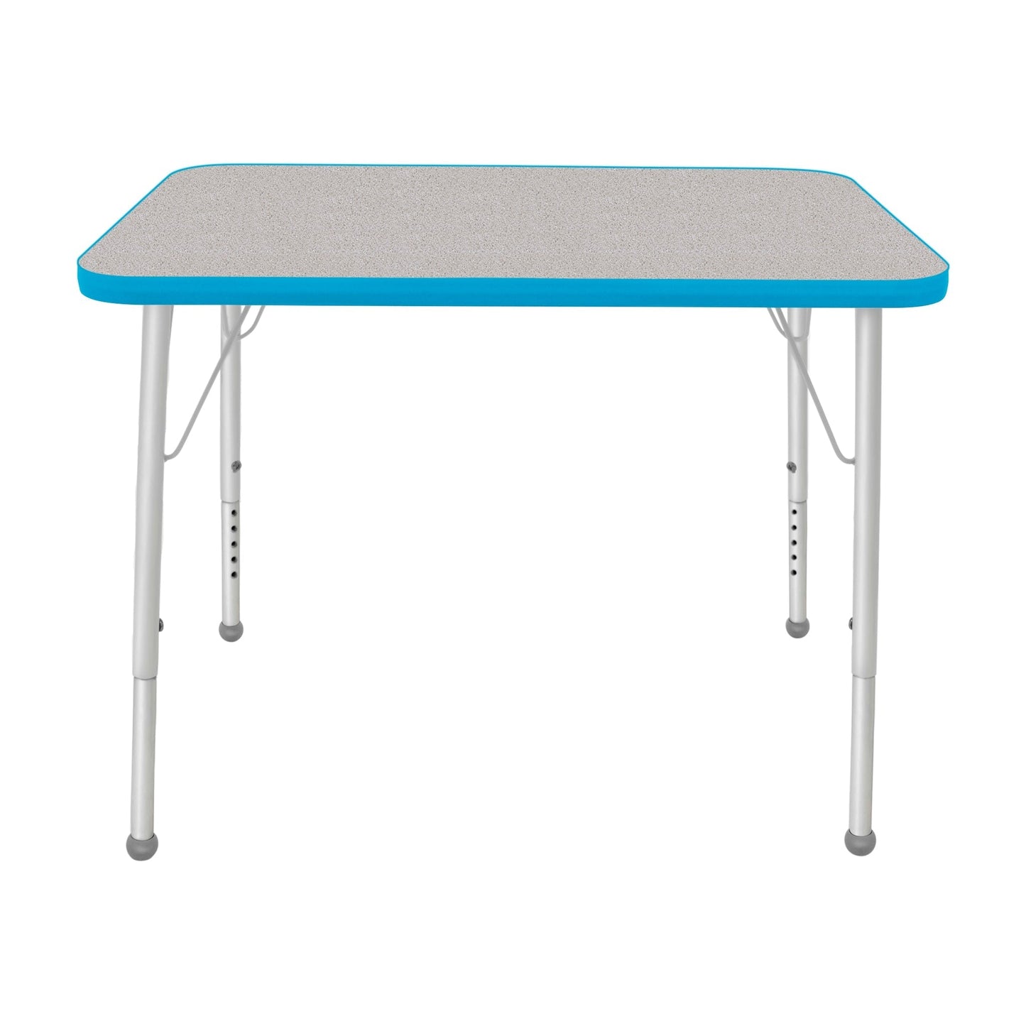 Mahar Creative Colors Small Rectangle Activity Table Preschool Height Adjustable Legs 48"W x 24"D x 17" - 25"H (MHR - 2448LO) - SchoolOutlet