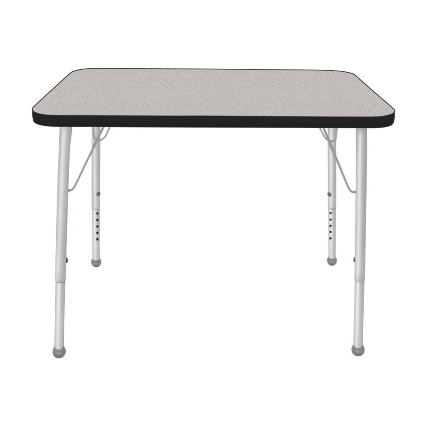 Mahar Creative Colors Small Rectangle Activity Table Preschool Height Adjustable Legs 48"W x 24"D x 17" - 25"H (MHR - 2448LO) - SchoolOutlet