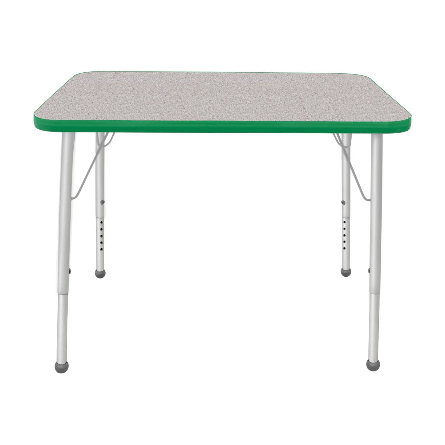 Mahar Creative Colors Small Rectangle Activity Table Preschool Height Adjustable Legs 48"W x 24"D x 17" - 25"H (MHR - 2448LO) - SchoolOutlet