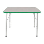 Mahar Creative Colors Small Rectangle Activity Table Preschool Height Adjustable Legs 48