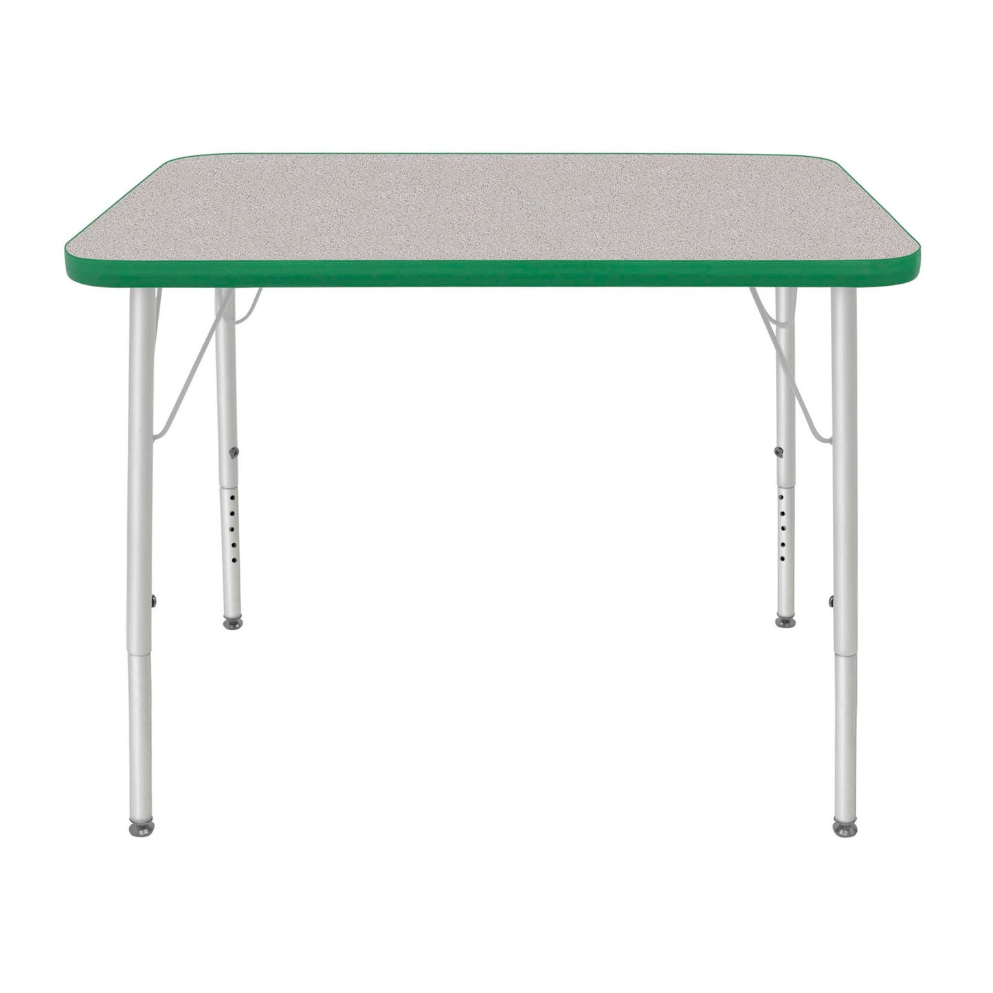 Mahar Creative Colors Small Rectangle Activity Table Preschool Height Adjustable Legs 48"W x 24"D x 17" - 25"H (MHR - 2448LO) - SchoolOutlet