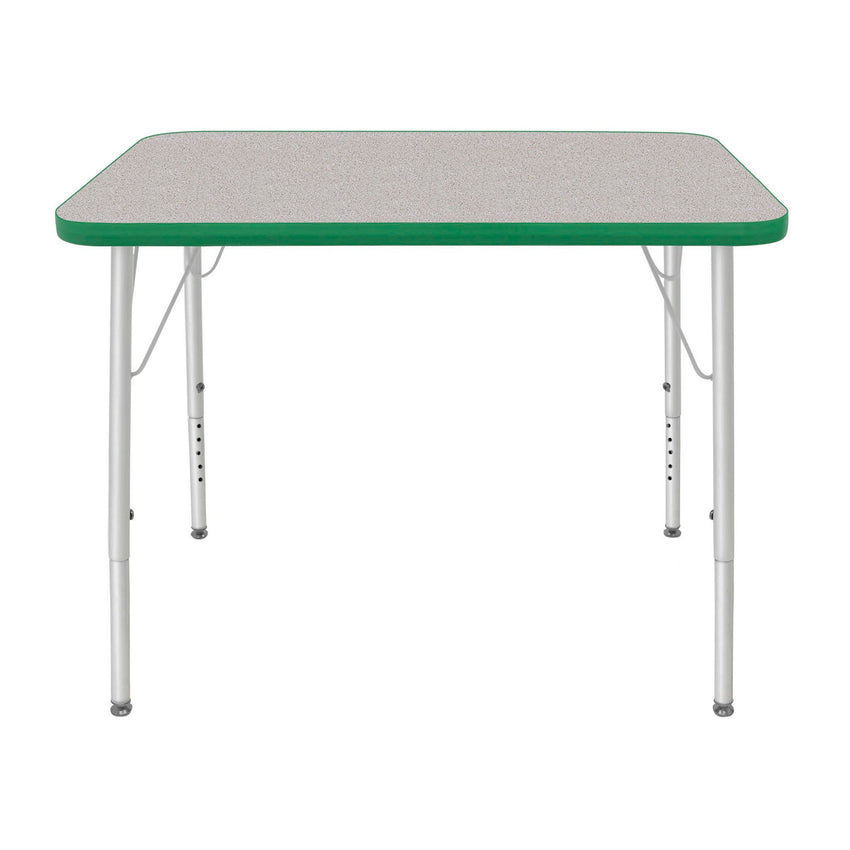 Mahar Creative Colors Small Rectangle Activity Table Preschool Height Adjustable Legs 48"W x 24"D x 17" - 25"H (MHR - 2448LO) - SchoolOutlet