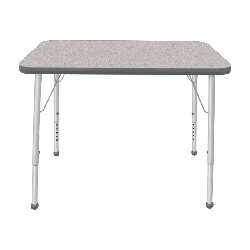 Mahar Creative Colors Small Rectangle Activity Table Preschool Height Adjustable Legs 48"W x 24"D x 17" - 25"H (MHR - 2448LO) - SchoolOutlet