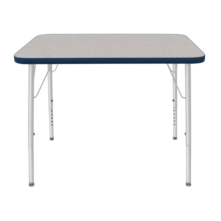 Mahar Creative Colors Small Rectangle Activity Table Preschool Height Adjustable Legs 48"W x 24"D x 17" - 25"H (MHR - 2448LO) - SchoolOutlet
