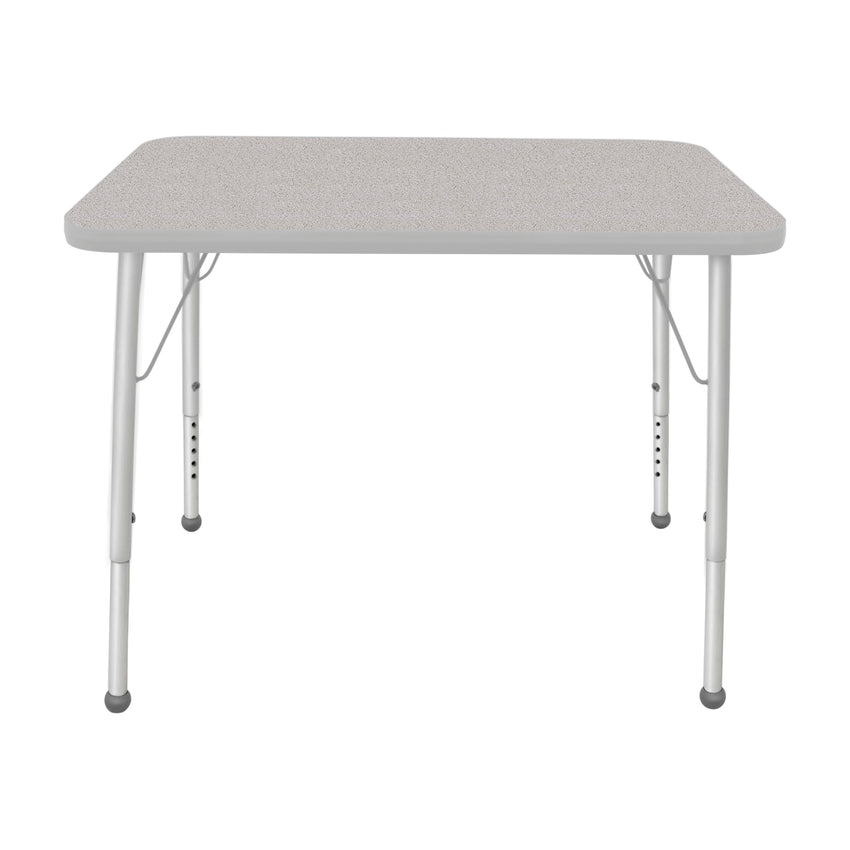 Mahar Creative Colors Small Rectangle Activity Table Preschool Height Adjustable Legs 48"W x 24"D x 17" - 25"H (MHR - 2448LO) - SchoolOutlet