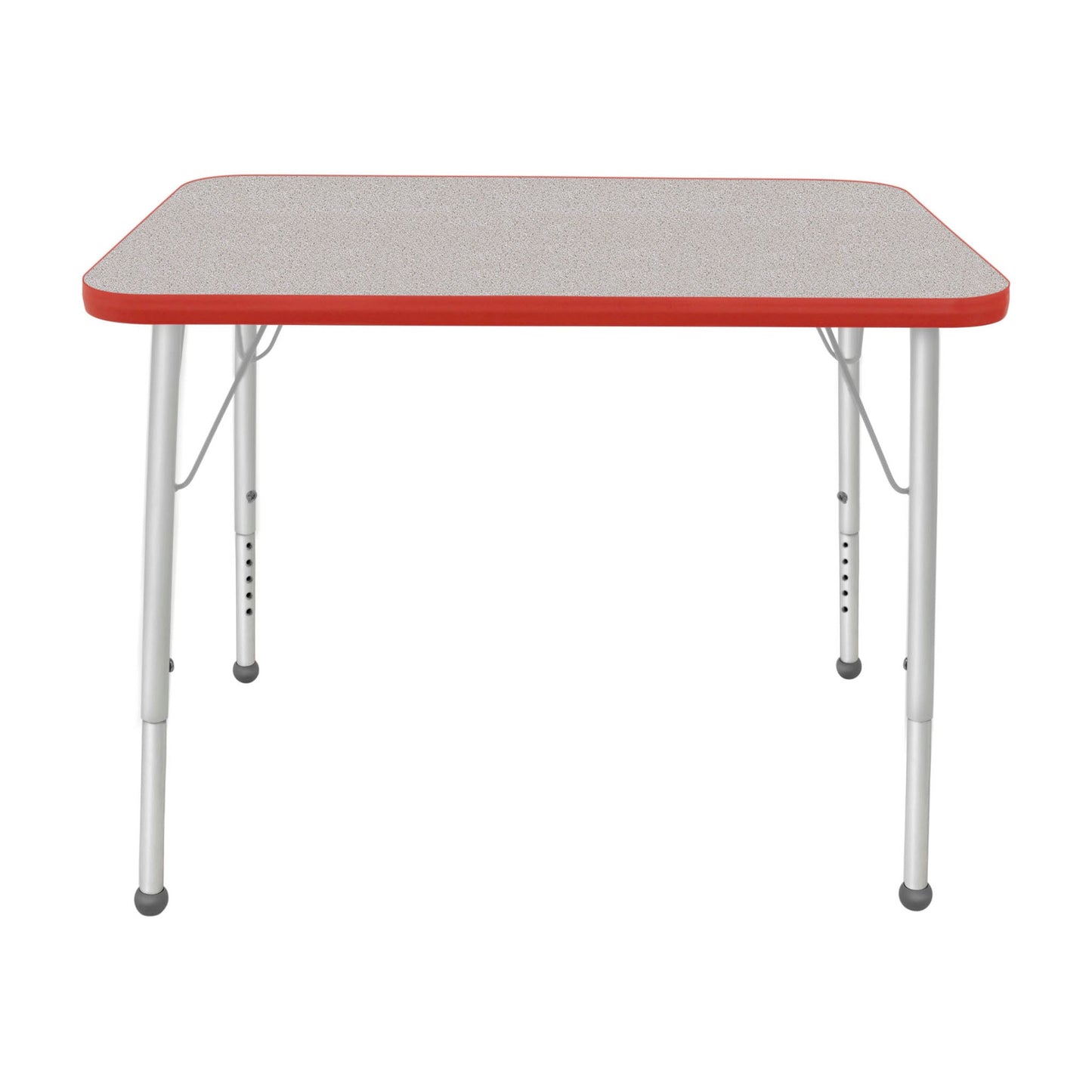 Mahar Creative Colors Small Rectangle Activity Table Preschool Height Adjustable Legs 48"W x 24"D x 17" - 25"H (MHR - 2448LO) - SchoolOutlet