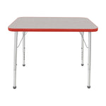 Mahar Creative Colors Small Rectangle Activity Table Preschool Height Adjustable Legs 48