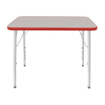 Mahar Creative Colors Small Rectangle Activity Table Preschool Height Adjustable Legs 48