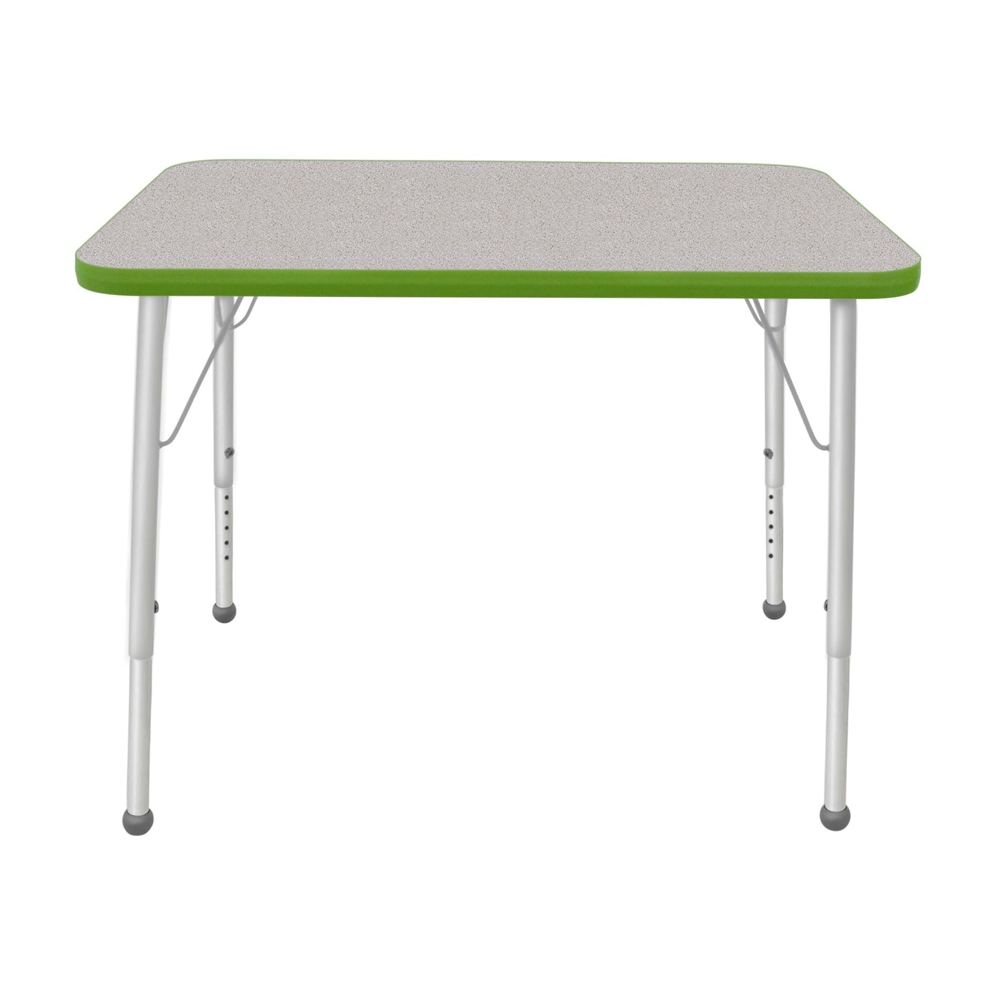 Mahar Creative Colors Small Rectangle Activity Table Preschool Height Adjustable Legs 48"W x 24"D x 17" - 25"H (MHR - 2448LO) - SchoolOutlet