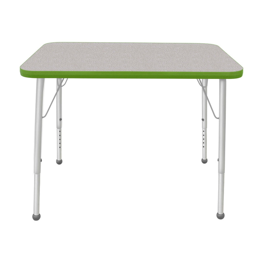 Mahar Creative Colors Small Rectangle Activity Table Preschool Height Adjustable Legs 48"W x 24"D x 17" - 25"H (MHR - 2448LO) - SchoolOutlet