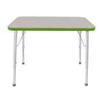 Mahar Creative Colors Small Rectangle Activity Table Preschool Height Adjustable Legs 48