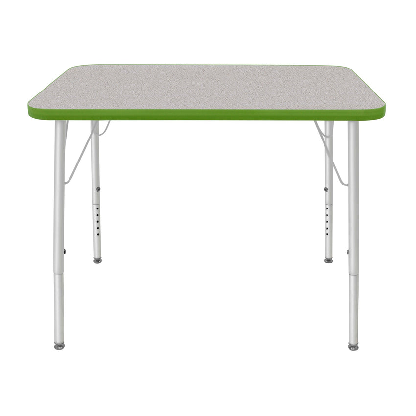 Mahar Creative Colors Small Rectangle Activity Table Preschool Height Adjustable Legs 48"W x 24"D x 17" - 25"H (MHR - 2448LO) - SchoolOutlet