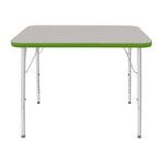Mahar Creative Colors Small Rectangle Activity Table Preschool Height Adjustable Legs 48