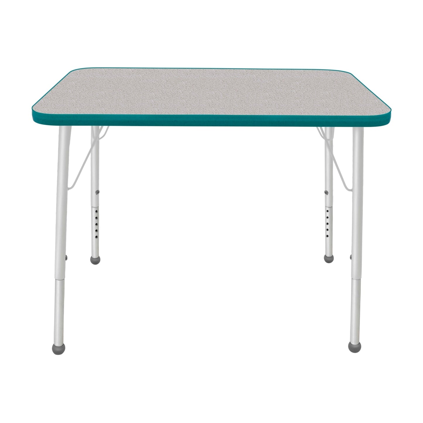 Mahar Creative Colors Small Rectangle Activity Table Preschool Height Adjustable Legs 48"W x 24"D x 17" - 25"H (MHR - 2448LO) - SchoolOutlet