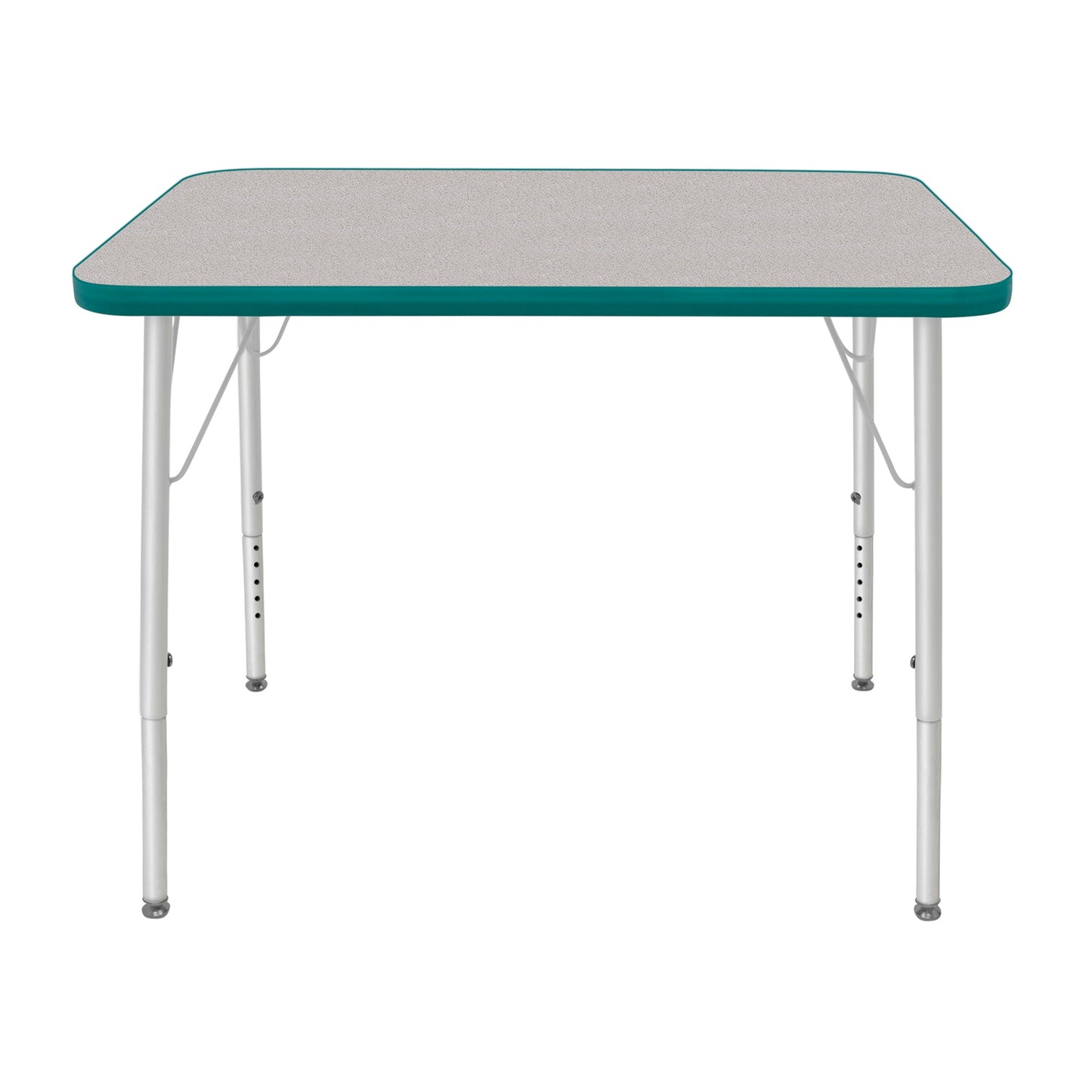 Mahar Creative Colors Small Rectangle Activity Table Preschool Height Adjustable Legs 48"W x 24"D x 17" - 25"H (MHR - 2448LO) - SchoolOutlet