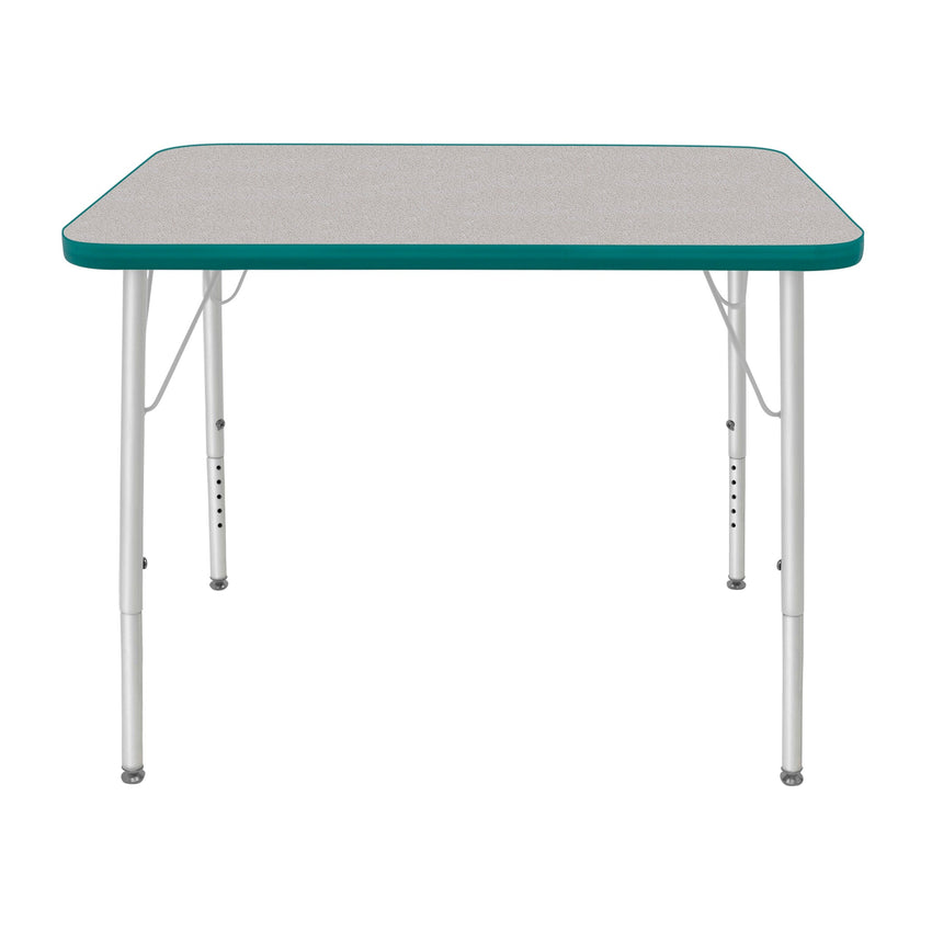 Mahar Creative Colors Small Rectangle Activity Table Preschool Height Adjustable Legs 48"W x 24"D x 17" - 25"H (MHR - 2448LO) - SchoolOutlet
