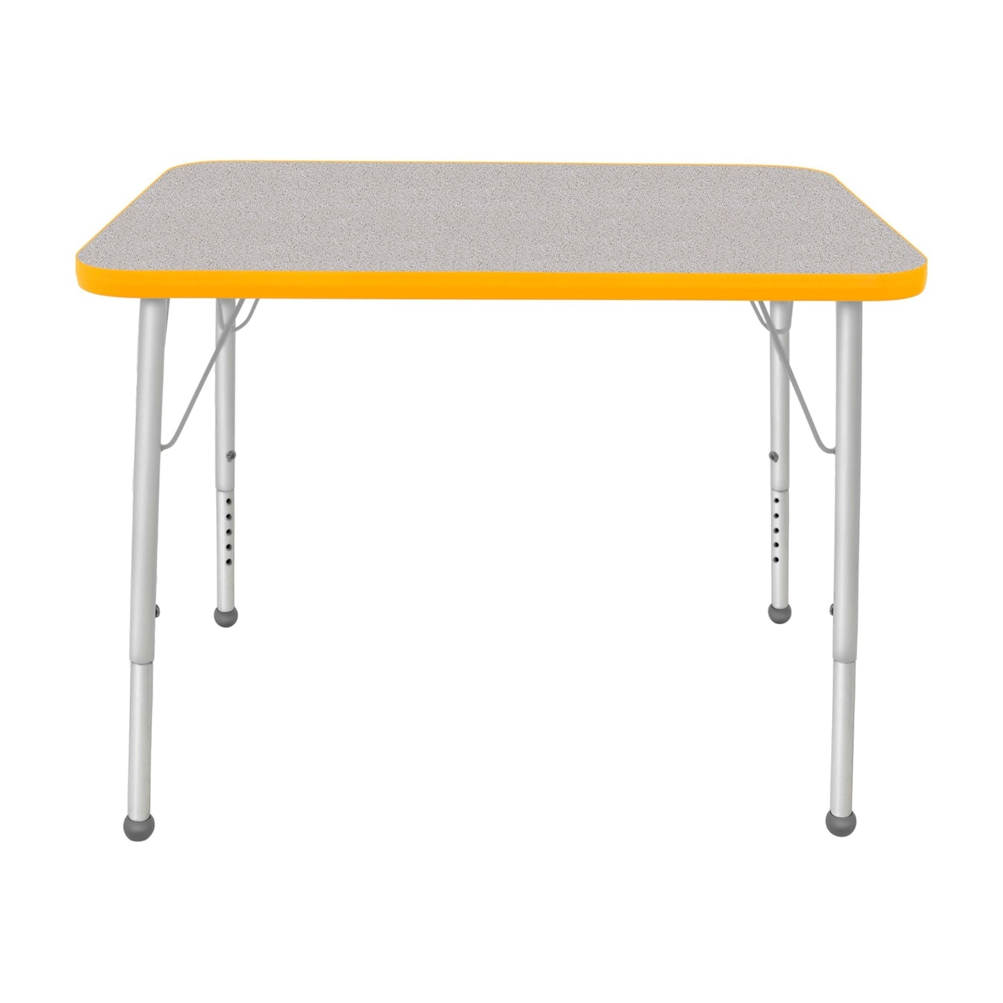 Mahar Creative Colors Small Rectangle Activity Table Preschool Height Adjustable Legs 48"W x 24"D x 17" - 25"H (MHR - 2448LO) - SchoolOutlet
