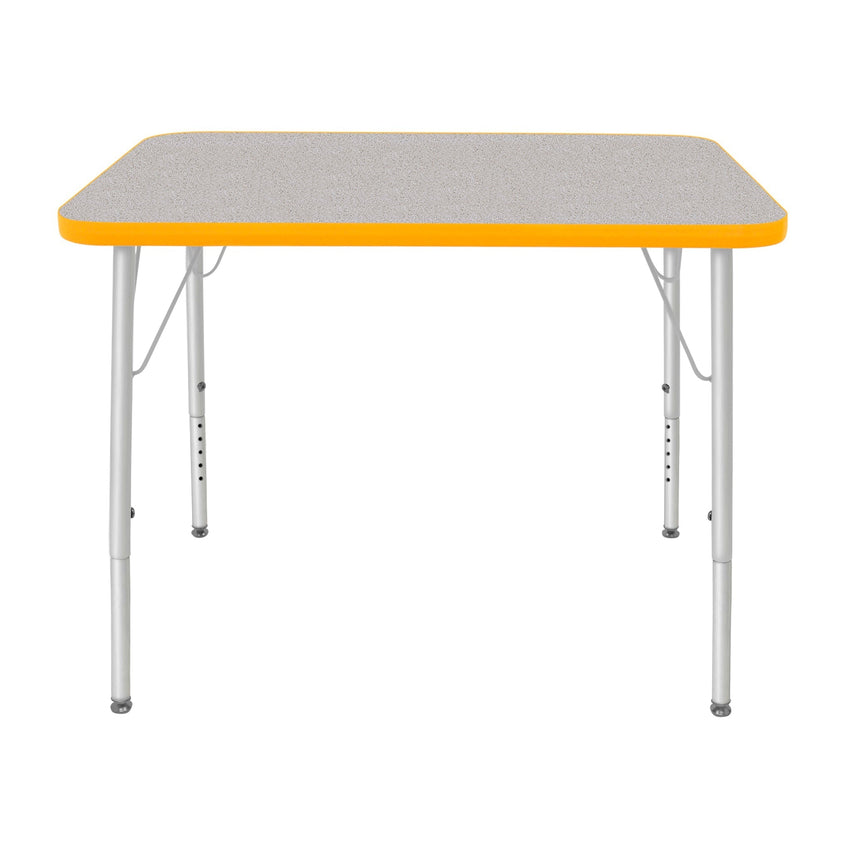 Mahar Creative Colors Small Rectangle Activity Table Preschool Height Adjustable Legs 48"W x 24"D x 17" - 25"H (MHR - 2448LO) - SchoolOutlet
