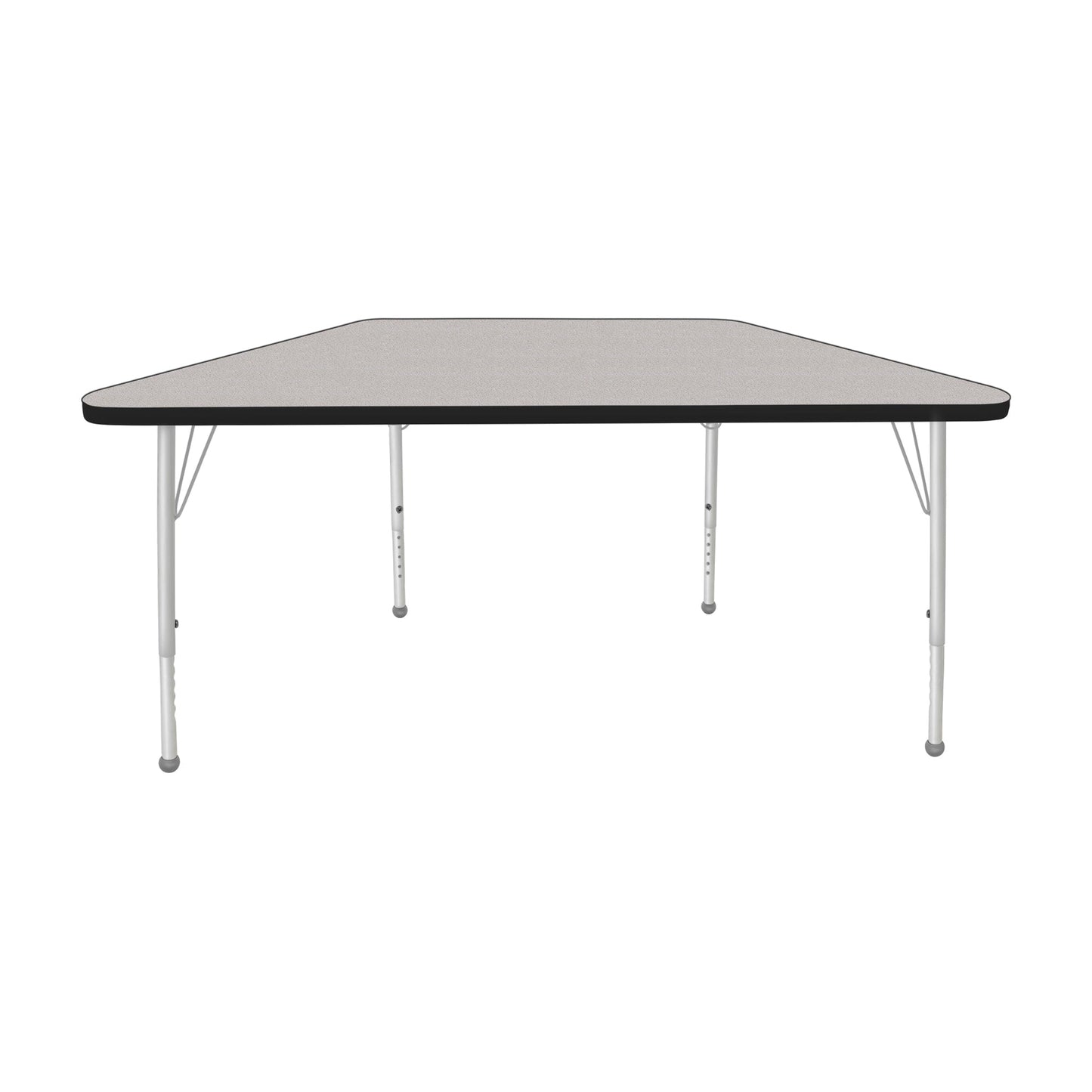Mahar Creative Colors Small Trapezoid Activity Table Preschool Height Adjustable Legs 48"W x 24"D x 17" - 25"H (MHR-2448TLO)