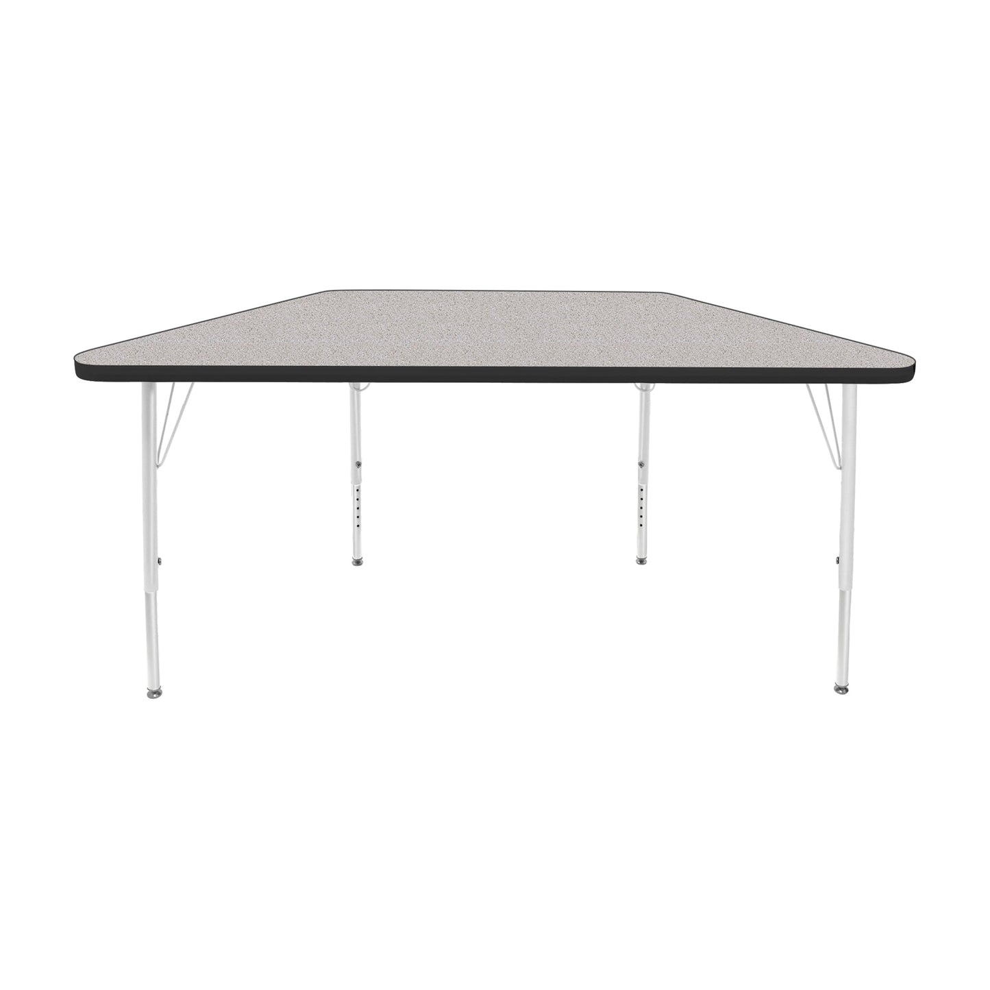 Mahar Creative Colors Small Trapezoid Activity Table Preschool Height Adjustable Legs 48"W x 24"D x 17" - 25"H (MHR-2448TLO)