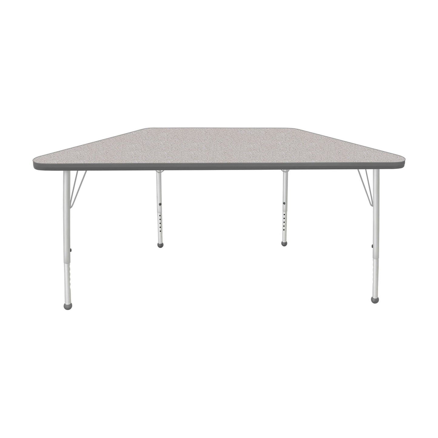 Mahar Creative Colors Small Trapezoid Activity Table Preschool Height Adjustable Legs 48"W x 24"D x 17" - 25"H (MHR-2448TLO)
