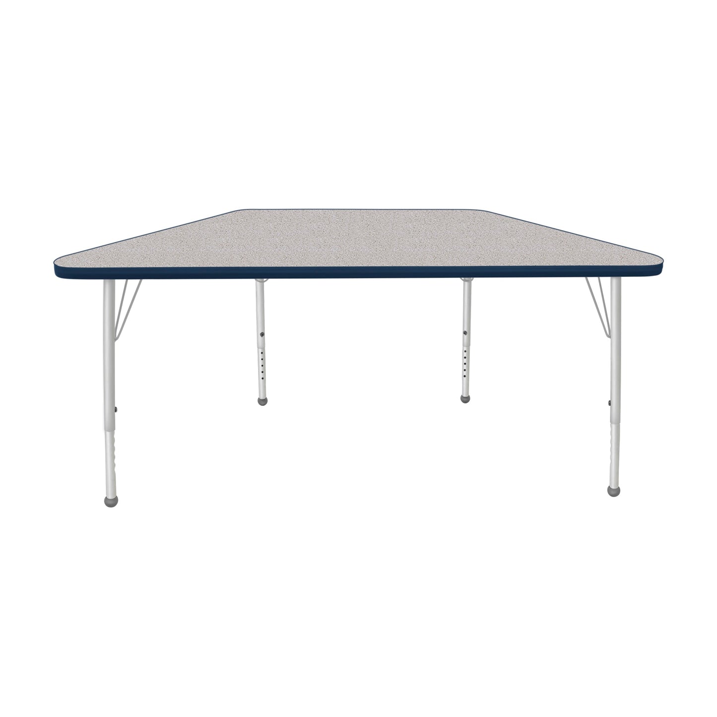 Mahar Creative Colors Small Trapezoid Activity Table Preschool Height Adjustable Legs 48"W x 24"D x 17" - 25"H (MHR-2448TLO)