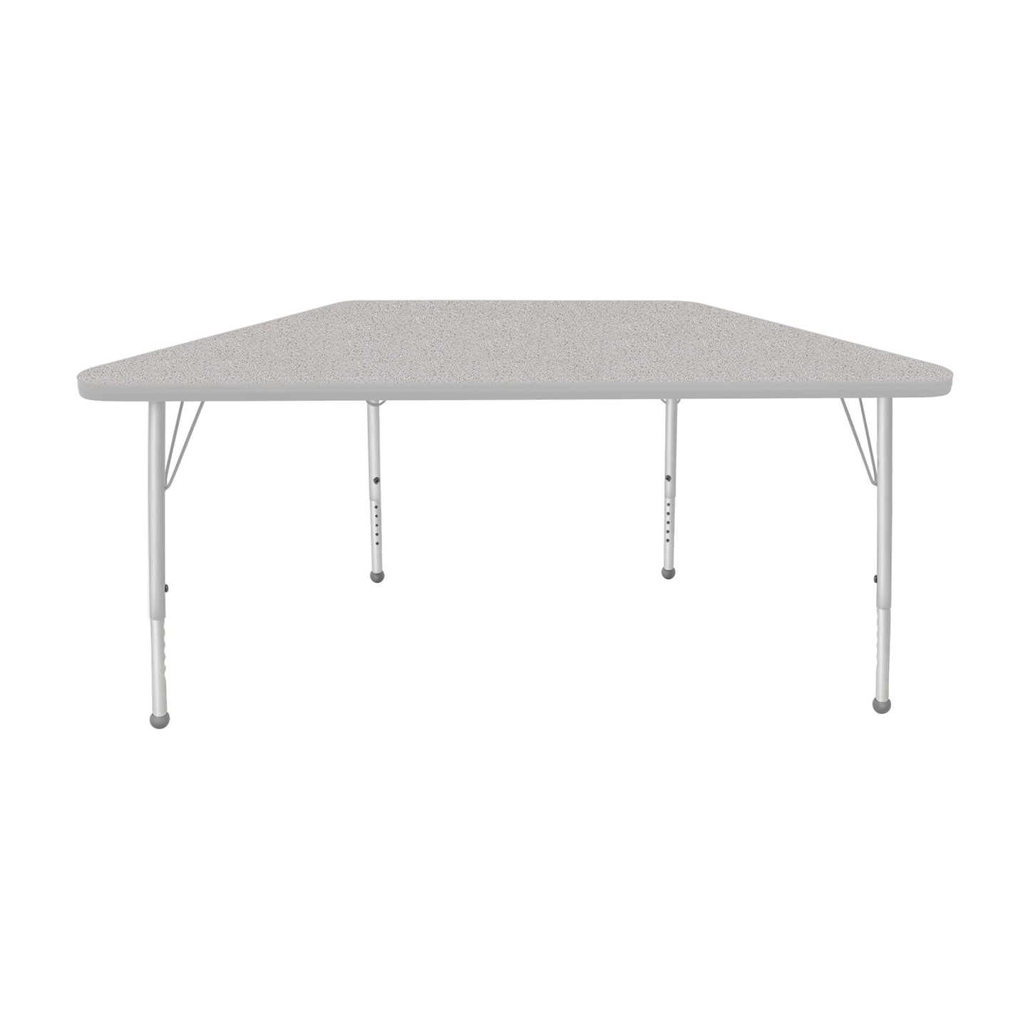 Mahar Creative Colors Small Trapezoid Activity Table Preschool Height Adjustable Legs 48"W x 24"D x 17" - 25"H (MHR-2448TLO)