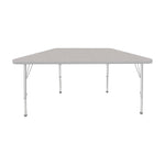 Mahar Creative Colors Small Trapezoid Activity Table Preschool Height Adjustable Legs 48