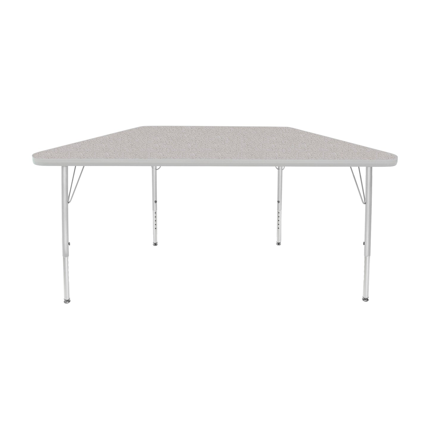 Mahar Creative Colors Small Trapezoid Activity Table Preschool Height Adjustable Legs 48"W x 24"D x 17" - 25"H (MHR-2448TLO)