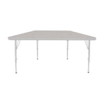Mahar Creative Colors Small Trapezoid Activity Table Preschool Height Adjustable Legs 48
