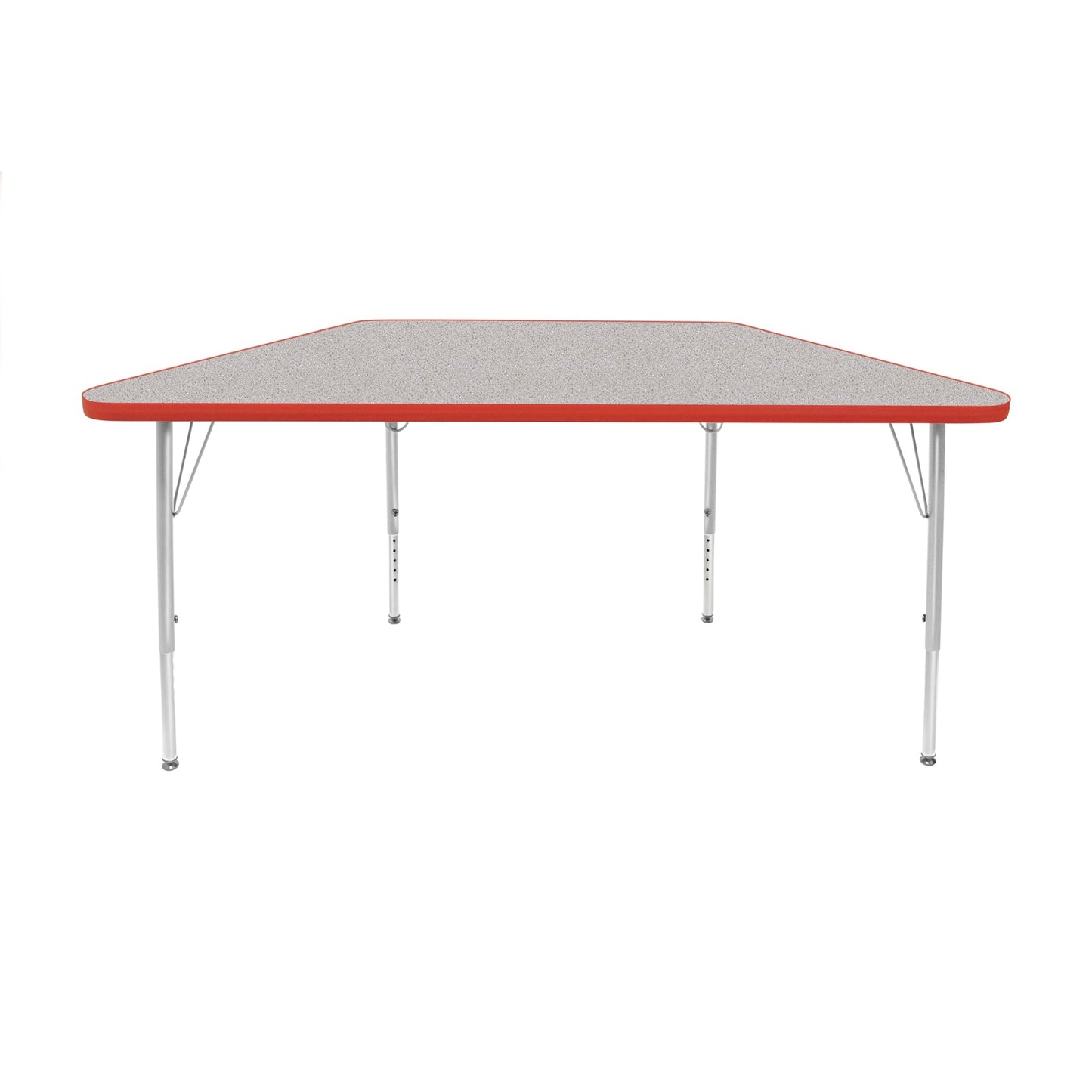 Mahar Creative Colors Small Trapezoid Activity Table Preschool Height Adjustable Legs 48"W x 24"D x 17" - 25"H (MHR-2448TLO)