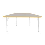 Mahar Creative Colors Small Trapezoid Activity Table Preschool Height Adjustable Legs 48