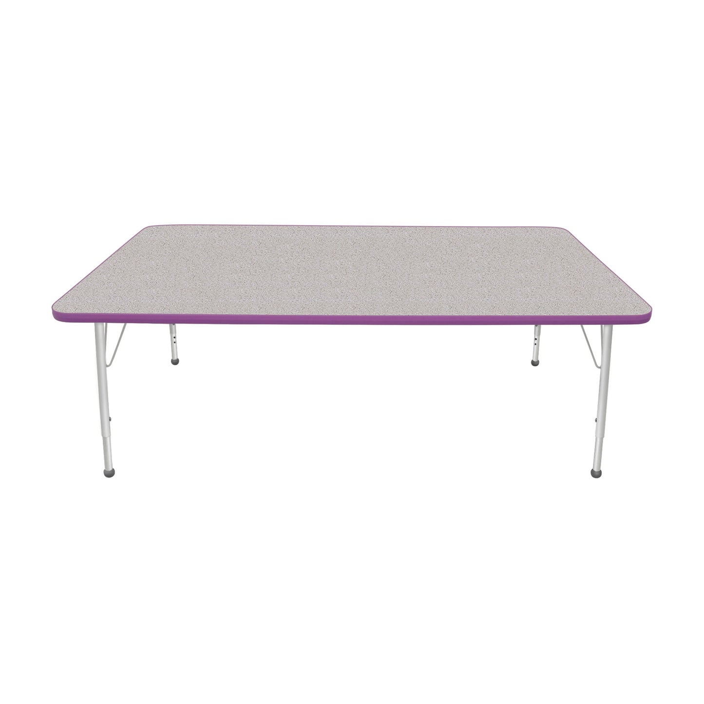 Mahar Creative Colors Rectangle Activity Table with Adjustable Height 72"W x 24"D x 21"-30"H (MHR-2472) - SchoolOutlet