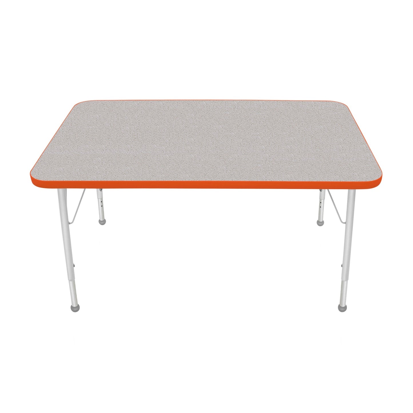 Mahar Creative Colors Small Rectangle Activity Table Preschool Height Adjustable Legs 48"W x 30"D x 17" - 25"H (MHR-3048LO)