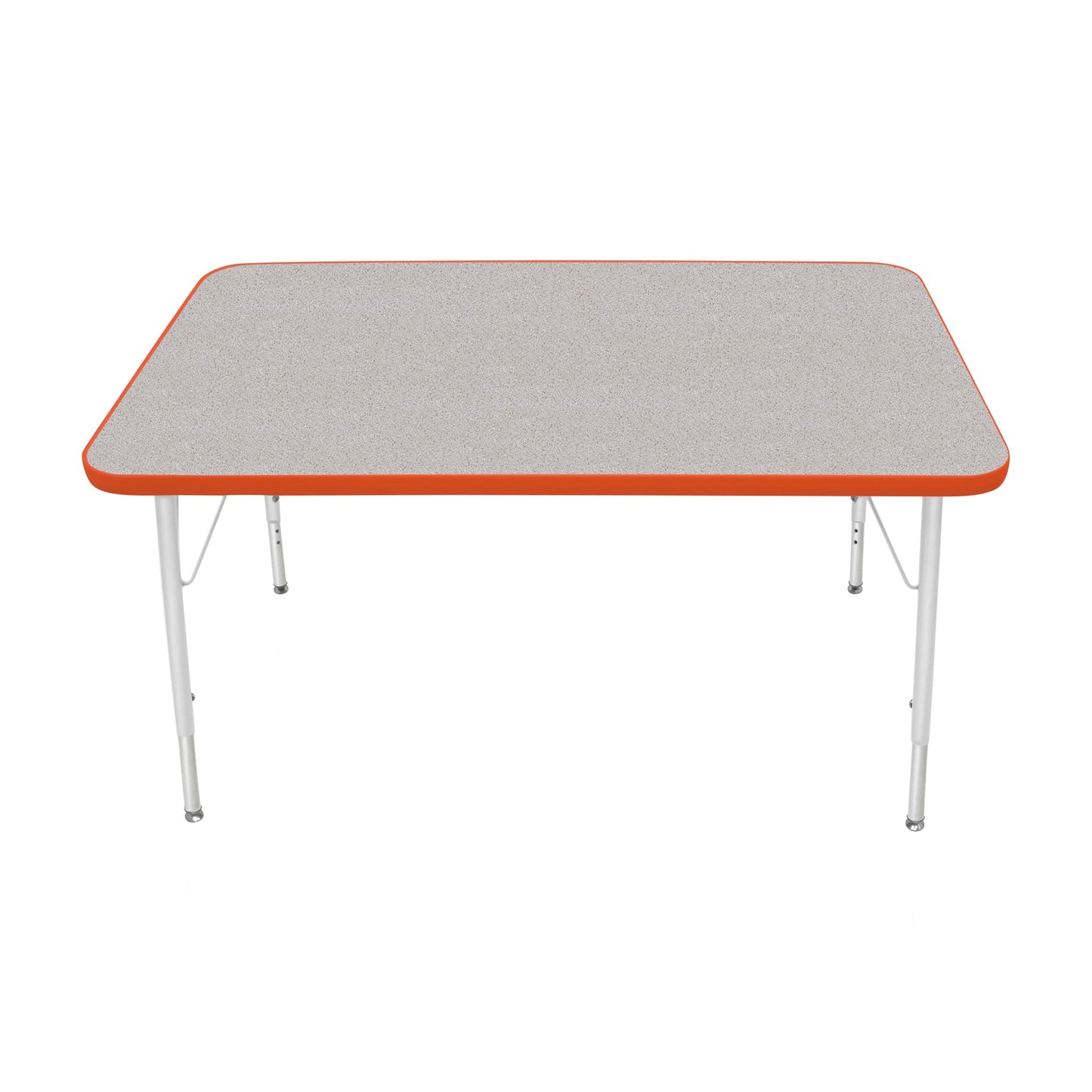 Mahar Creative Colors Small Rectangle Activity Table Preschool Height Adjustable Legs 48"W x 30"D x 17" - 25"H (MHR-3048LO)