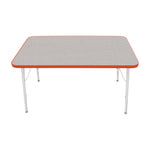 Mahar Creative Colors Small Rectangle Activity Table Preschool Height Adjustable Legs 48
